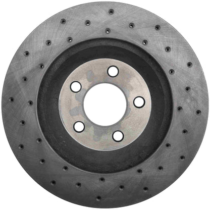 StopTech Sport Cryo Cross Drilled Brake Rotor; Front Right