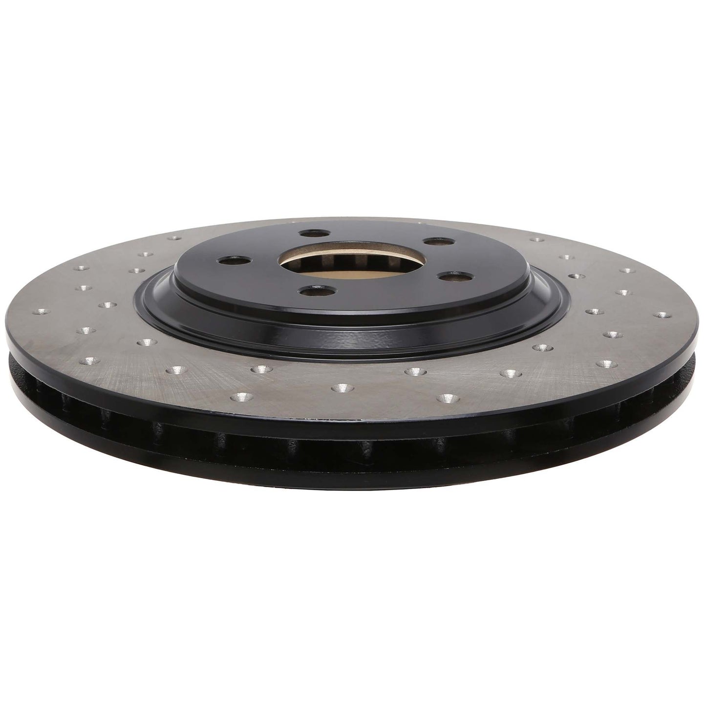 StopTech Sport Cross Drilled Brake Rotor; Front Right