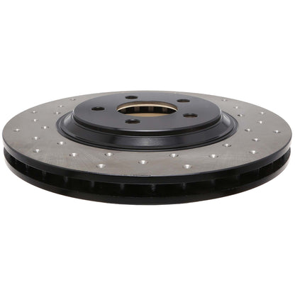 StopTech Sport Cross Drilled Brake Rotor; Front Right