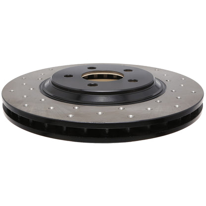 StopTech Sport Cross Drilled Brake Rotor; Front Right