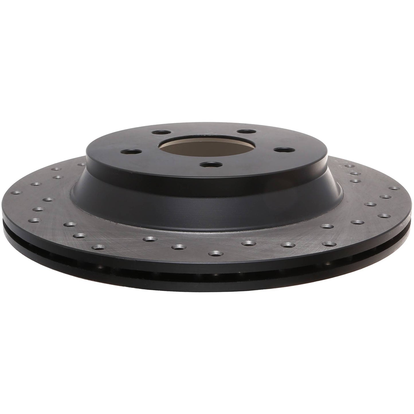 StopTech Sport Cross Drilled Brake Rotor; Rear Left