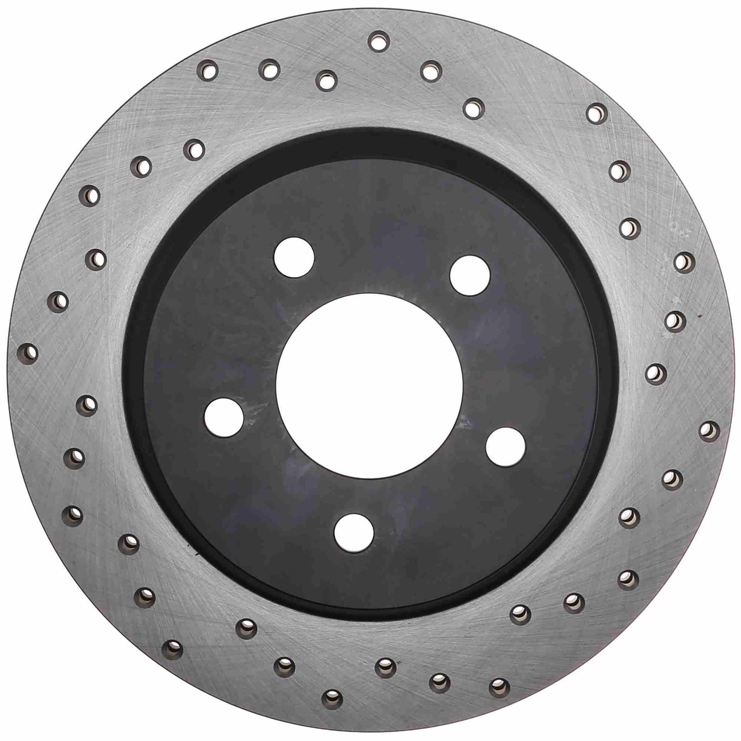StopTech Sport Cross Drilled Brake Rotor; Rear Left