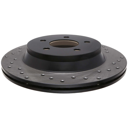 StopTech Sport Cross Drilled Brake Rotor; Rear Right
