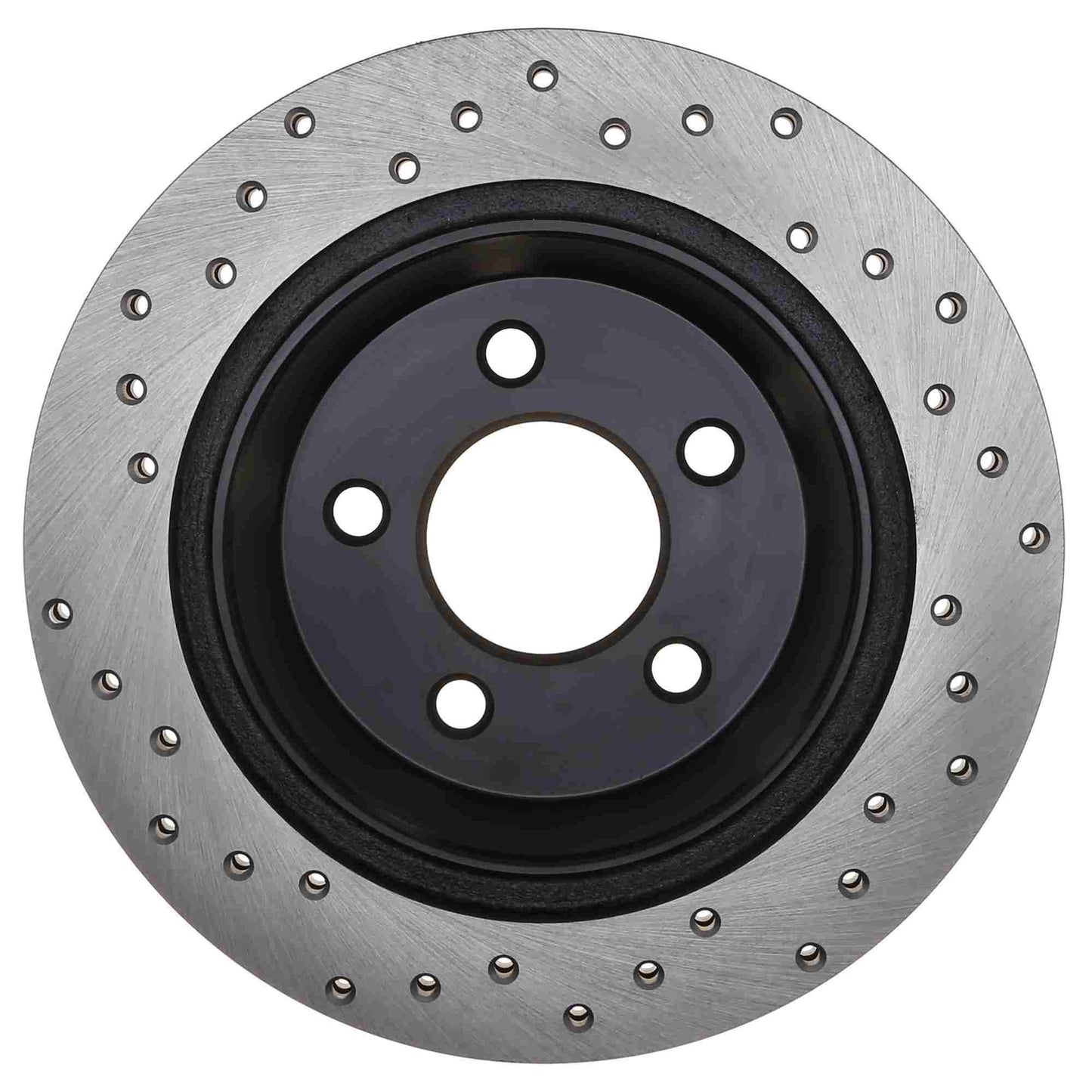 StopTech Sport Cross Drilled Brake Rotor; Rear Right