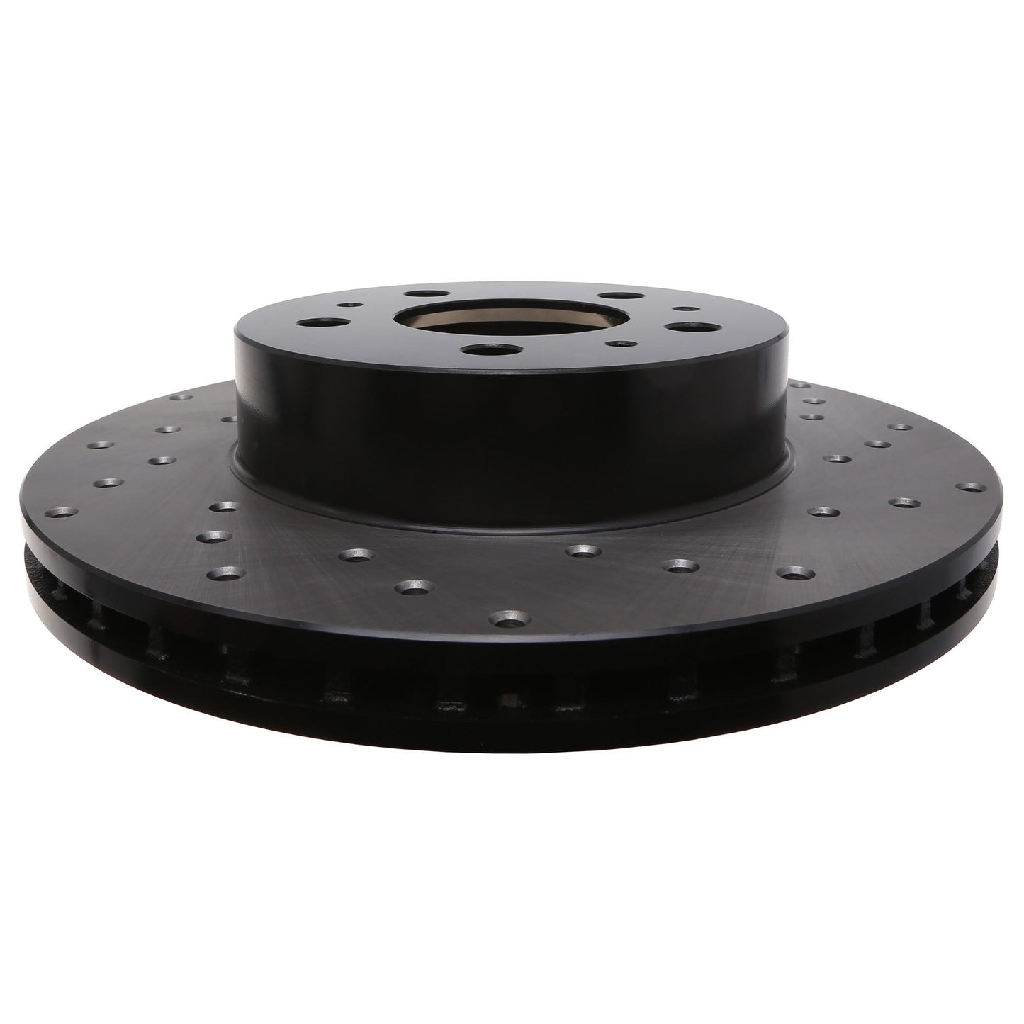 StopTech Sport Cross Drilled Brake Rotor; Front Left