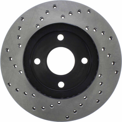 StopTech Sport Cryo Cross Drilled Brake Rotor; Front Left