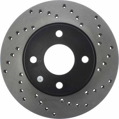 StopTech Sport Cryo Cross Drilled Brake Rotor; Front Left