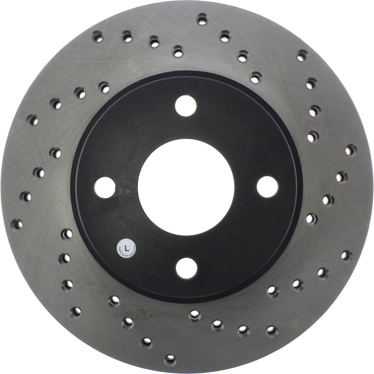StopTech Sport Cryo Cross Drilled Brake Rotor; Front Left