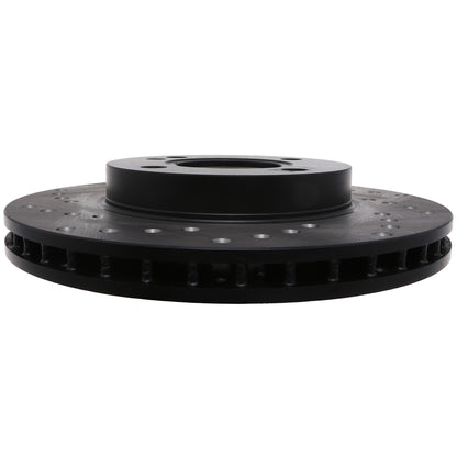 StopTech Sport Cryo Cross Drilled Brake Rotor; Front Right