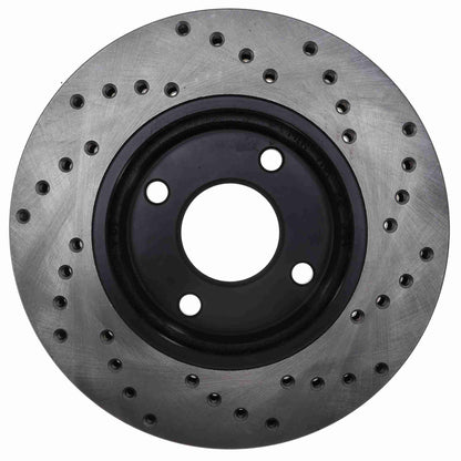 StopTech Sport Cryo Cross Drilled Brake Rotor; Front Right