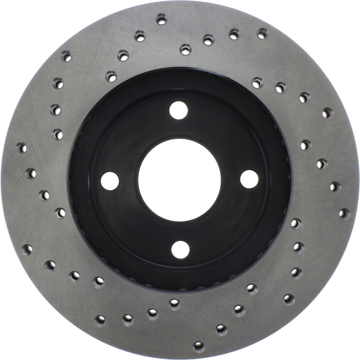 StopTech Sport Cross Drilled Brake Rotor; Front Left