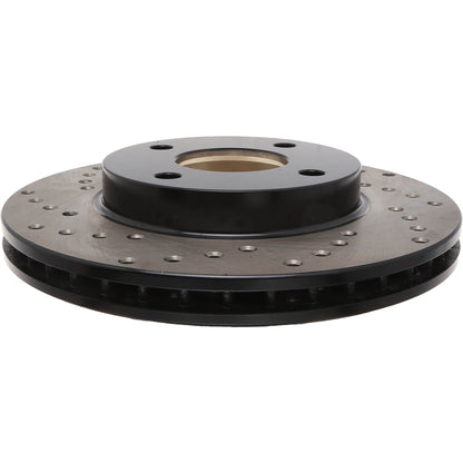 StopTech Sport Cross Drilled Brake Rotor; Front Right