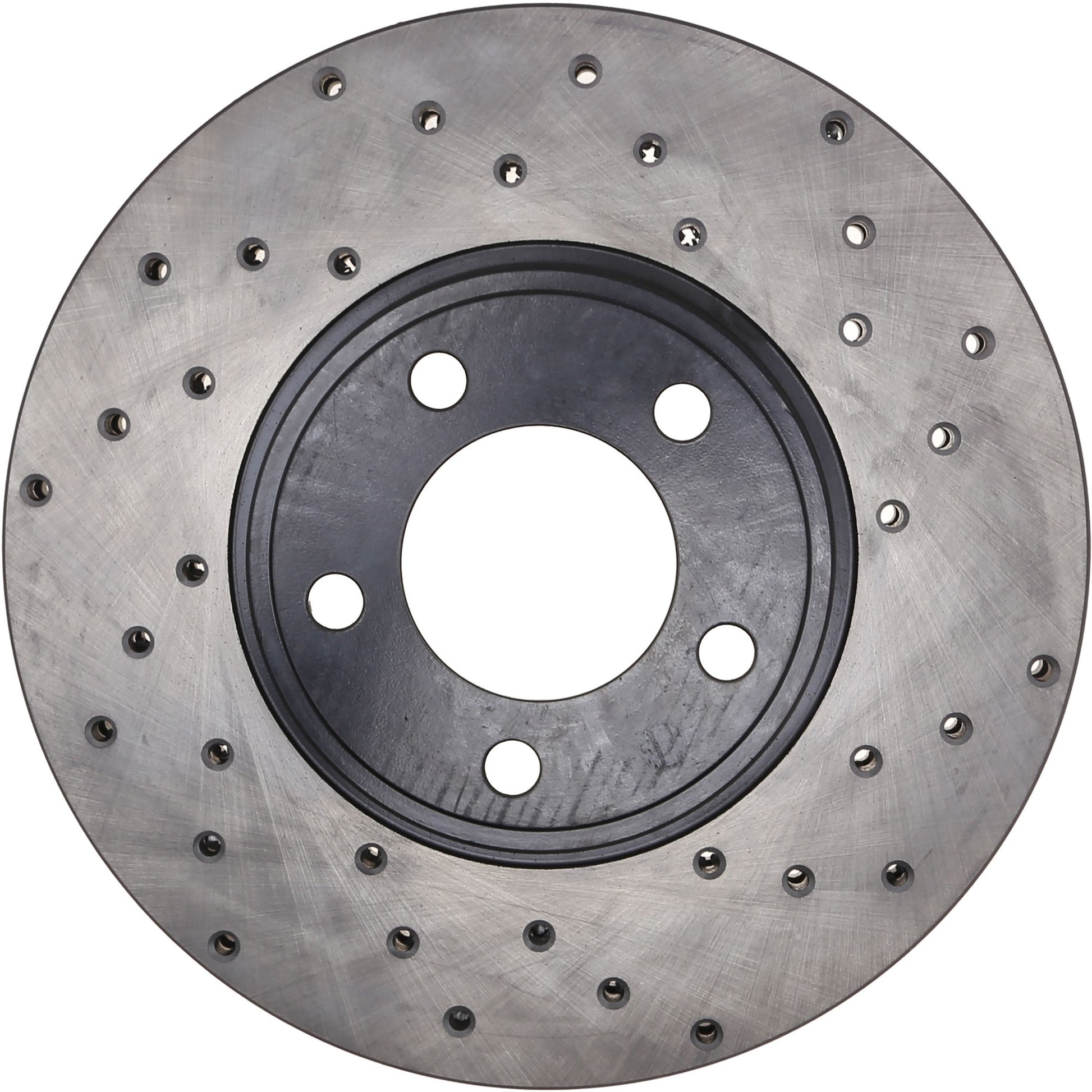 StopTech Sport Cross Drilled Brake Rotor; Front Left