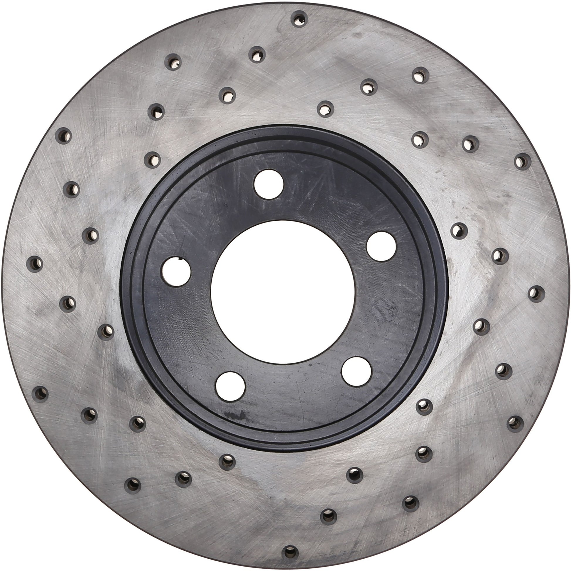 StopTech Sport Cross Drilled Brake Rotor; Front Right