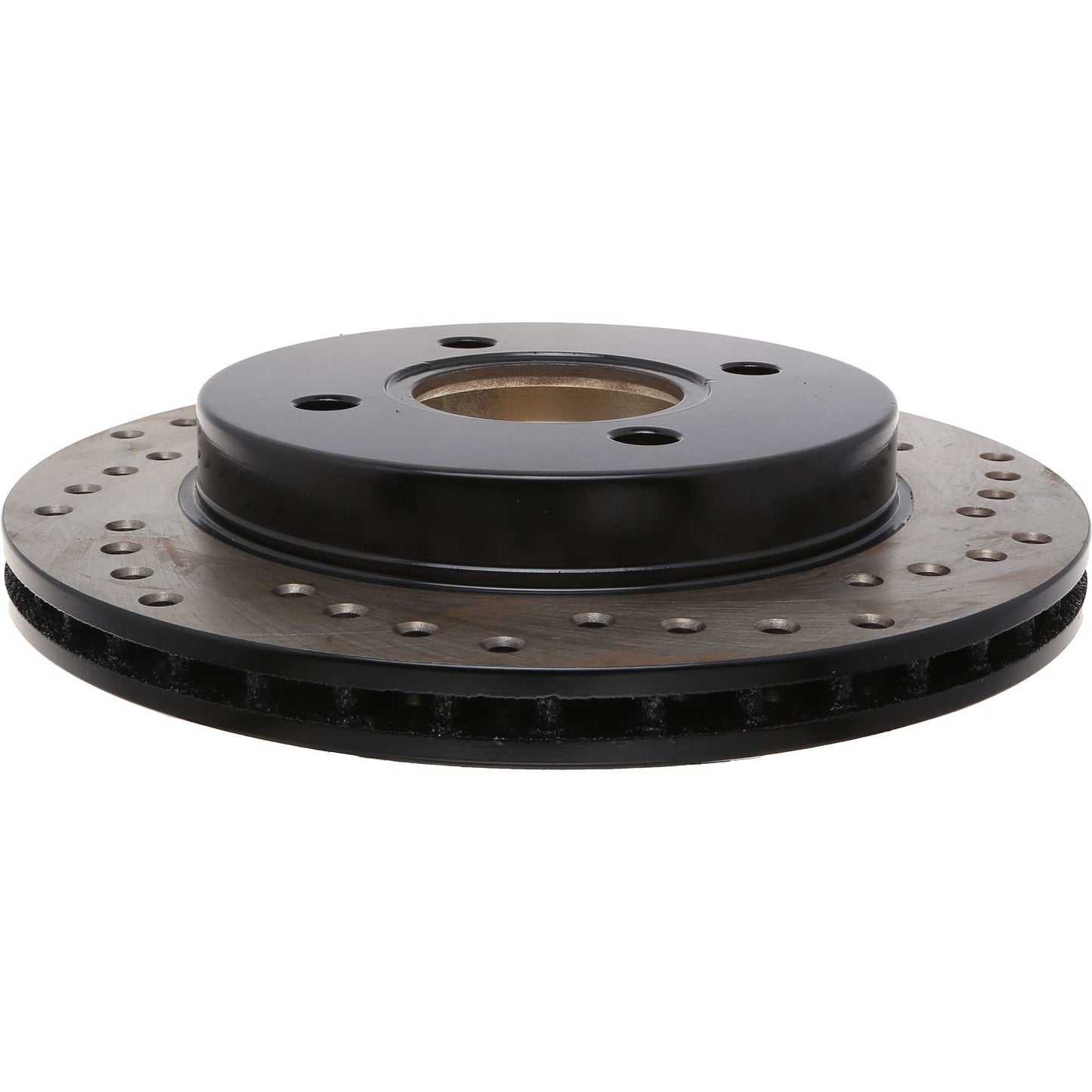 StopTech Sport Cross Drilled Brake Rotor; Rear Left