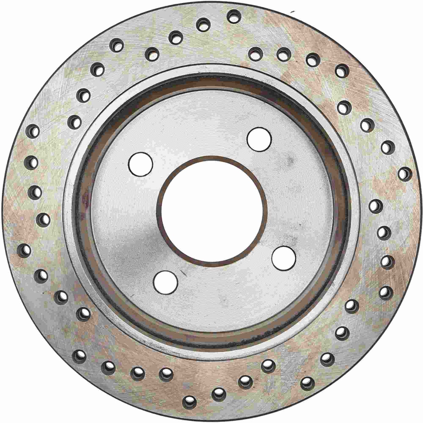 StopTech Sport Cross Drilled Brake Rotor; Rear Left