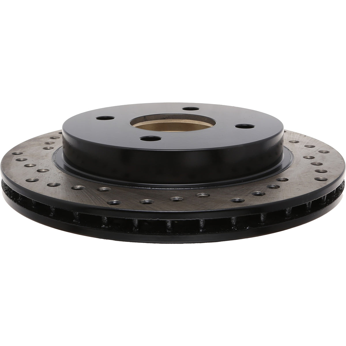 StopTech Sport Cross Drilled Brake Rotor; Rear Right