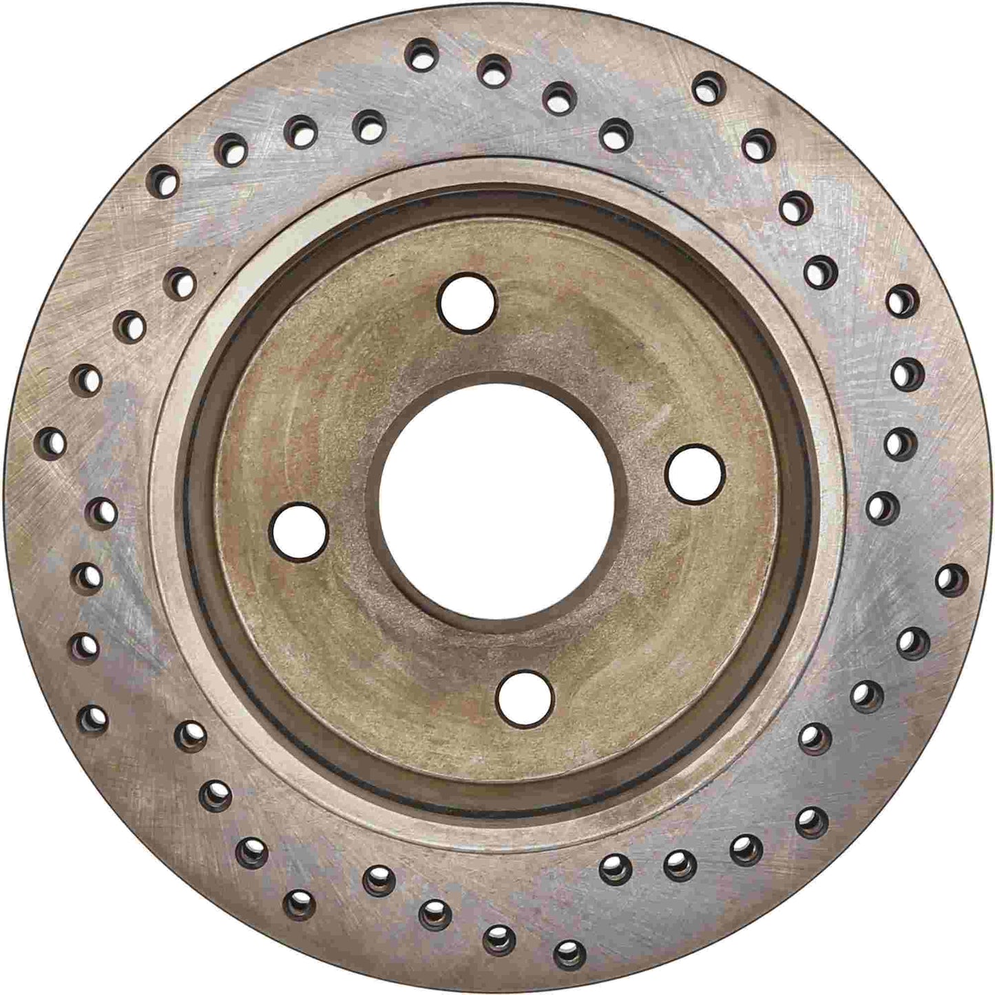 StopTech Sport Cross Drilled Brake Rotor; Rear Right