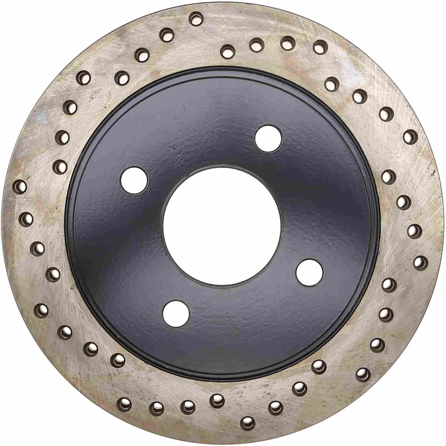 StopTech Sport Cross Drilled Brake Rotor; Rear Right