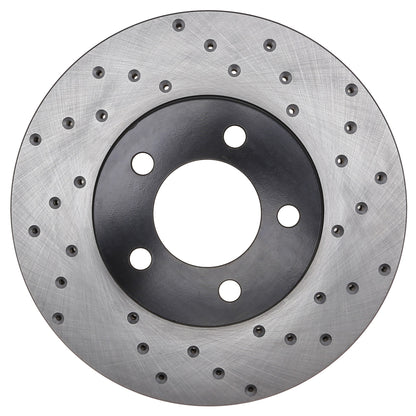 StopTech Sport Cross Drilled Brake Rotor; Front Right