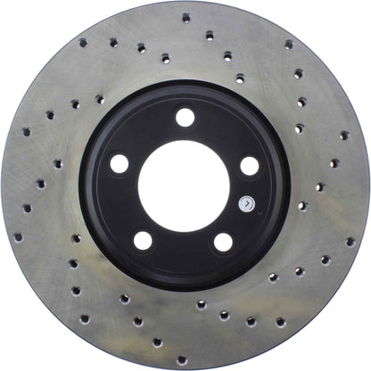 StopTech 02-05 Ford Thunderbird / 00-05 Jaguar S Type / 00-06 Lincoln LS Drilled Left Front Rotor 128.61060L