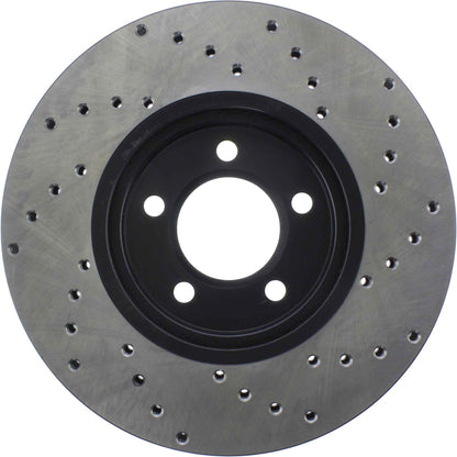 StopTech 02-05 Ford Thunderbird / 00-05 Jaguar S Type / 00-06 Lincoln LS Drilled Right Front Rotor 128.61060R