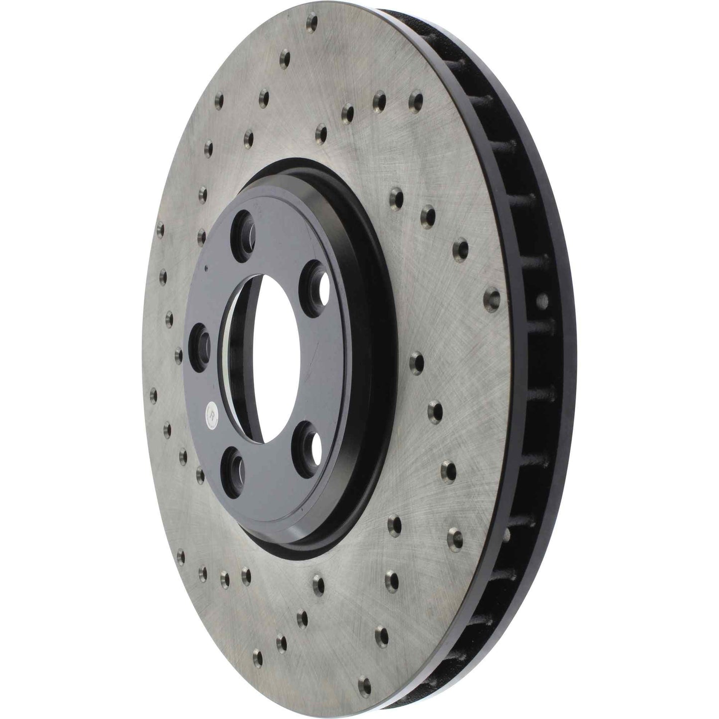 StopTech 02-05 Ford Thunderbird / 00-05 Jaguar S Type / 00-06 Lincoln LS Drilled Right Front Rotor 128.61060R