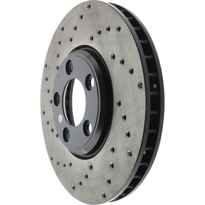 StopTech 02-05 Ford Thunderbird / 00-05 Jaguar S Type / 00-06 Lincoln LS Drilled Right Front Rotor 128.61060R