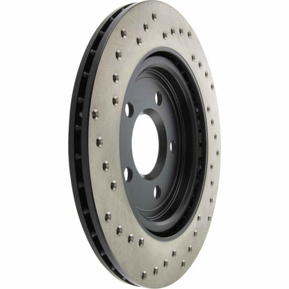 StopTech 02-05 Ford Thunderbird / 00-05 Jaguar S Type / 00-06 Lincoln LS Drilled Left Rear Rotor 128.61062L