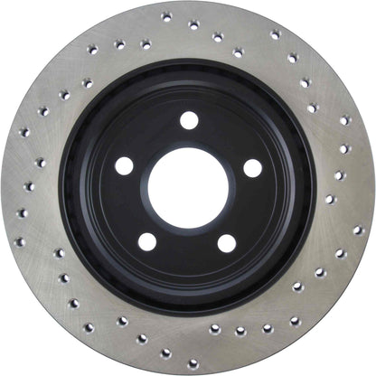 StopTech 02-05 Ford Thunderbird / 00-05 Jaguar S Type / 00-06 Lincoln LS Drilled Right Rear Rotor 128.61062R