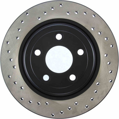 StopTech 02-05 Ford Thunderbird / 00-05 Jaguar S Type / 00-06 Lincoln LS Drilled Right Rear Rotor 128.61062R