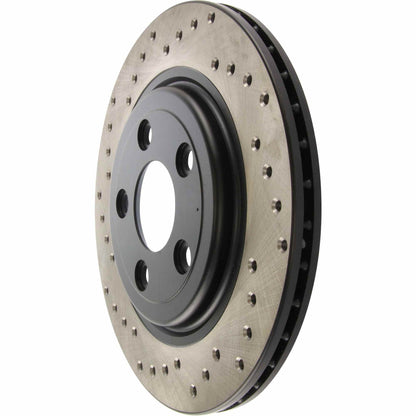 StopTech 02-05 Ford Thunderbird / 00-05 Jaguar S Type / 00-06 Lincoln LS Drilled Right Rear Rotor 128.61062R