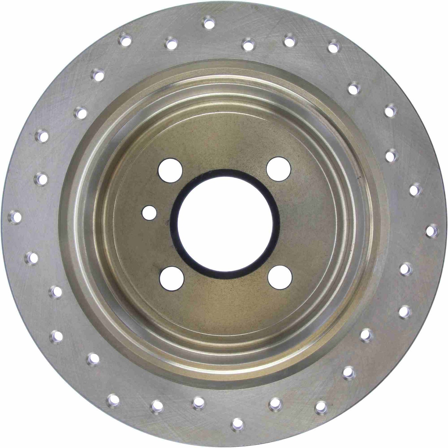 StopTech Sport Cross Drilled Brake Rotor; Rear Left