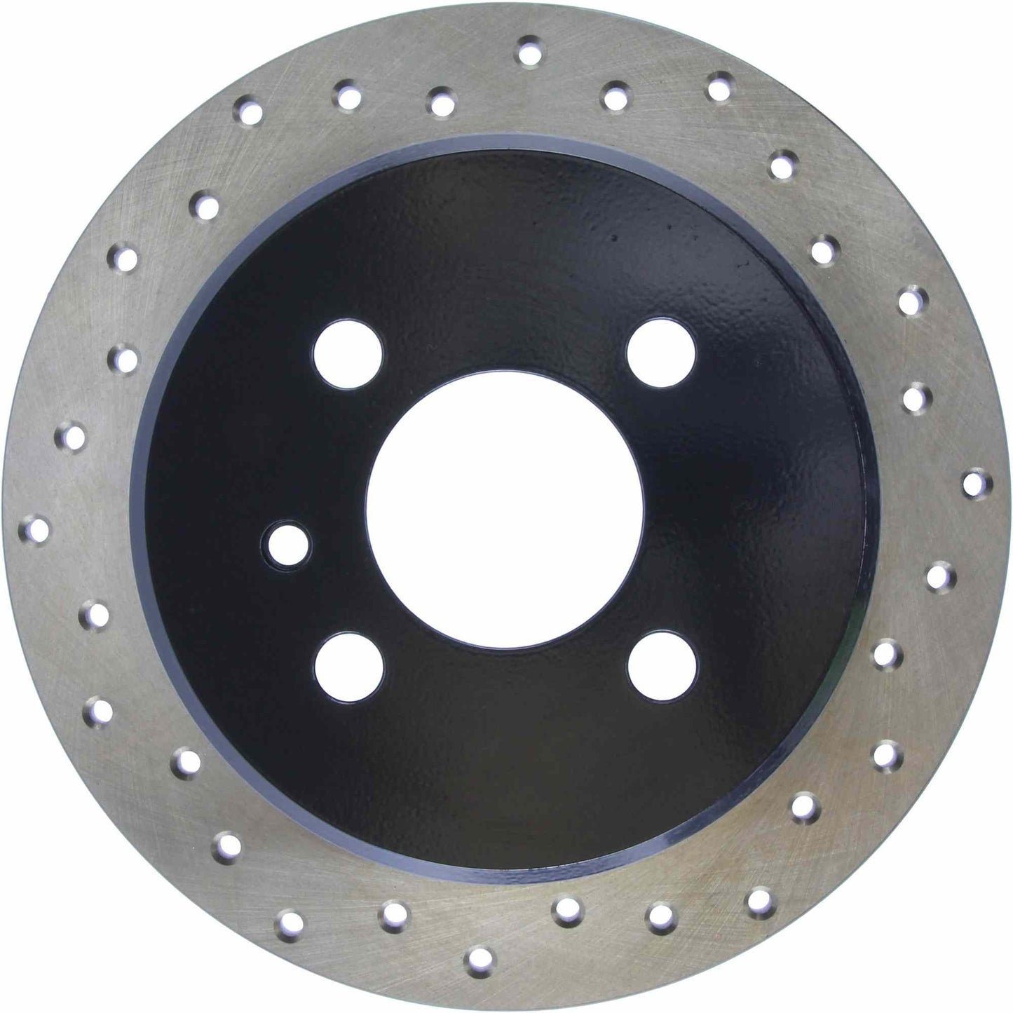 StopTech Sport Cross Drilled Brake Rotor; Rear Left