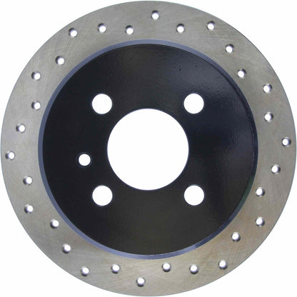StopTech Sport Cross Drilled Brake Rotor; Rear Left