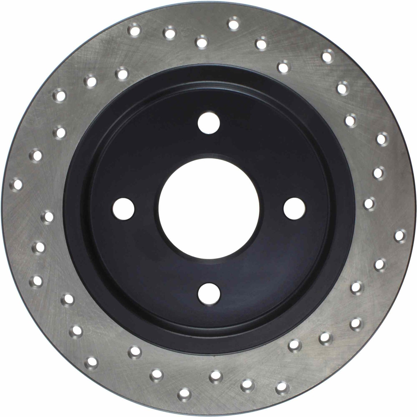 StopTech Sport Cross Drilled Brake Rotor; Rear Right