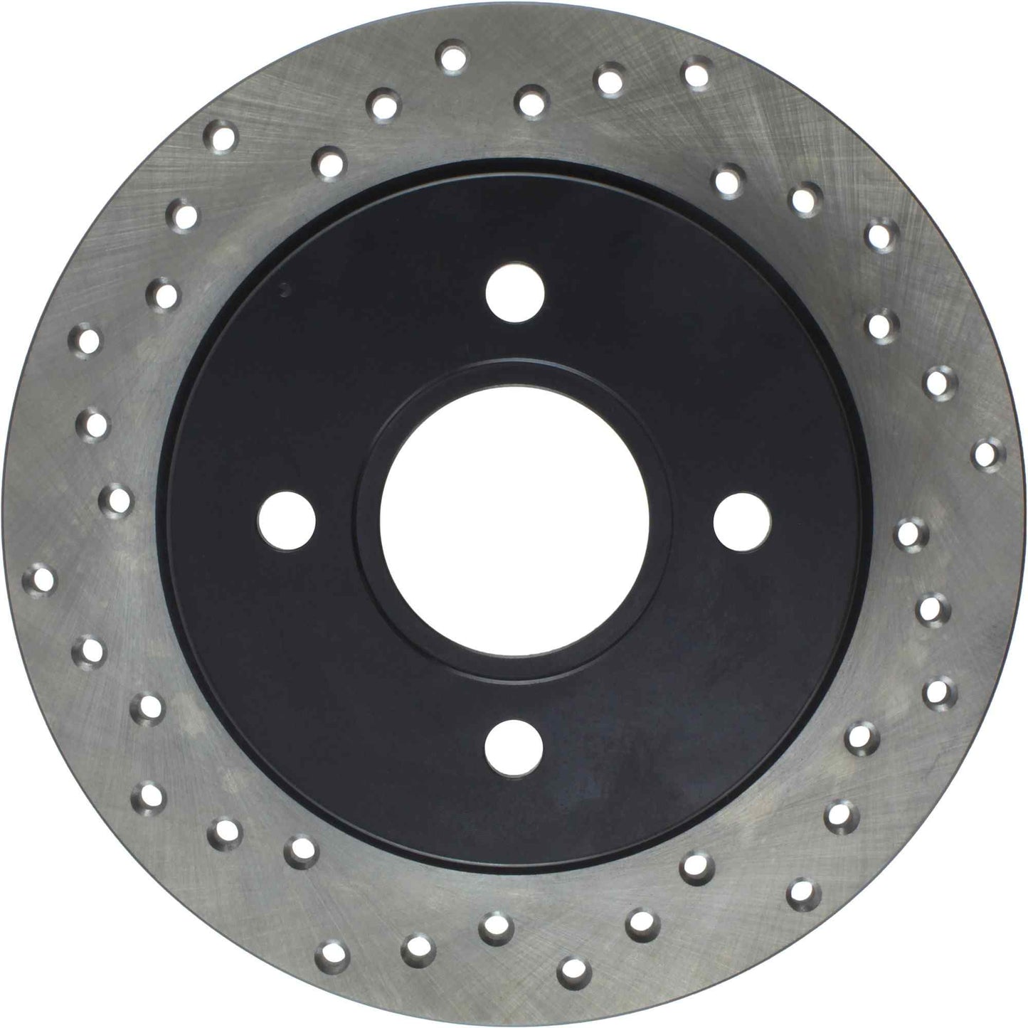 StopTech Sport Cross Drilled Brake Rotor; Rear Right