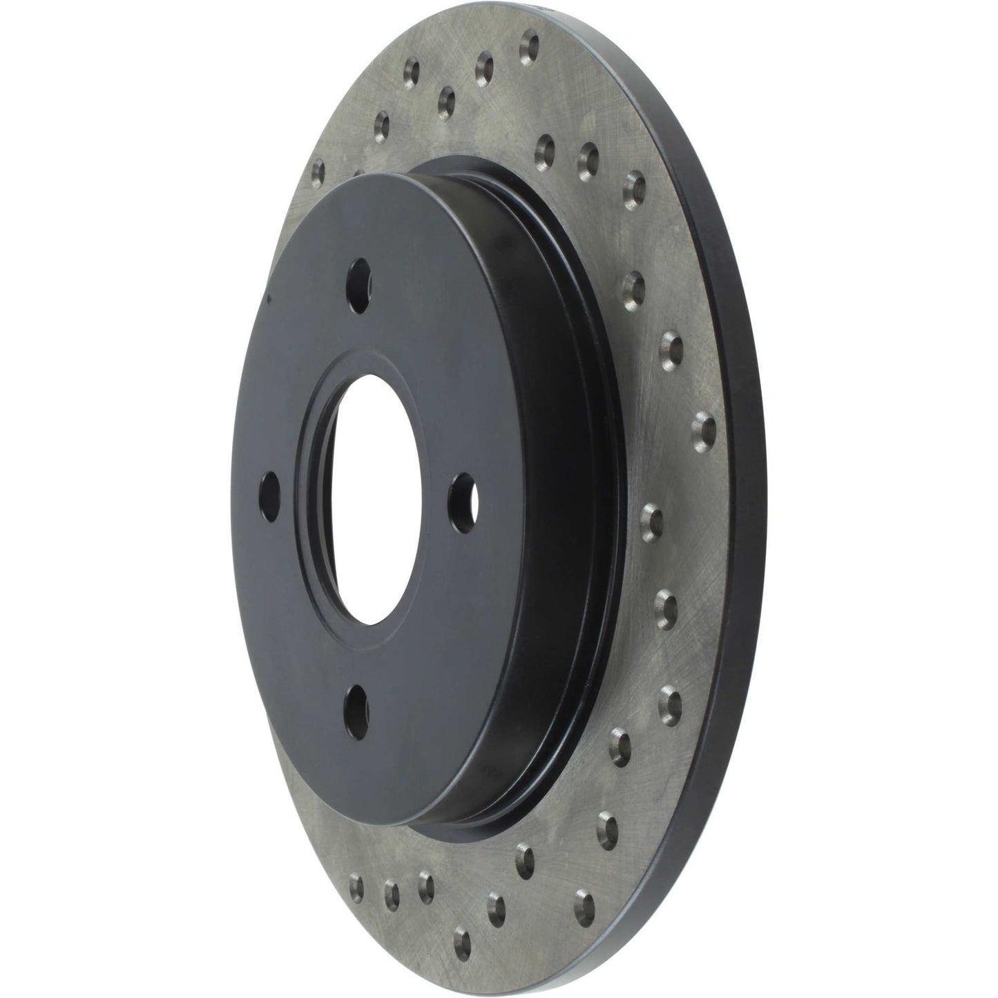 StopTech Sport Cross Drilled Brake Rotor; Rear Right