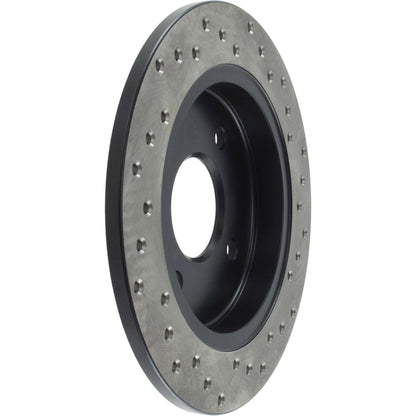 StopTech Sport Cross Drilled Brake Rotor; Rear Right