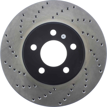 StopTech Sport Cryo Cross Drilled Brake Rotor; Front Right