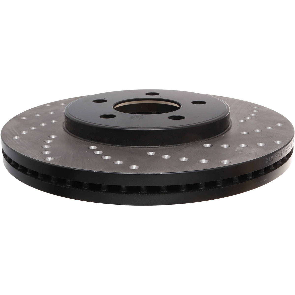 StopTech Sport Cross Drilled Brake Rotor; Front Left