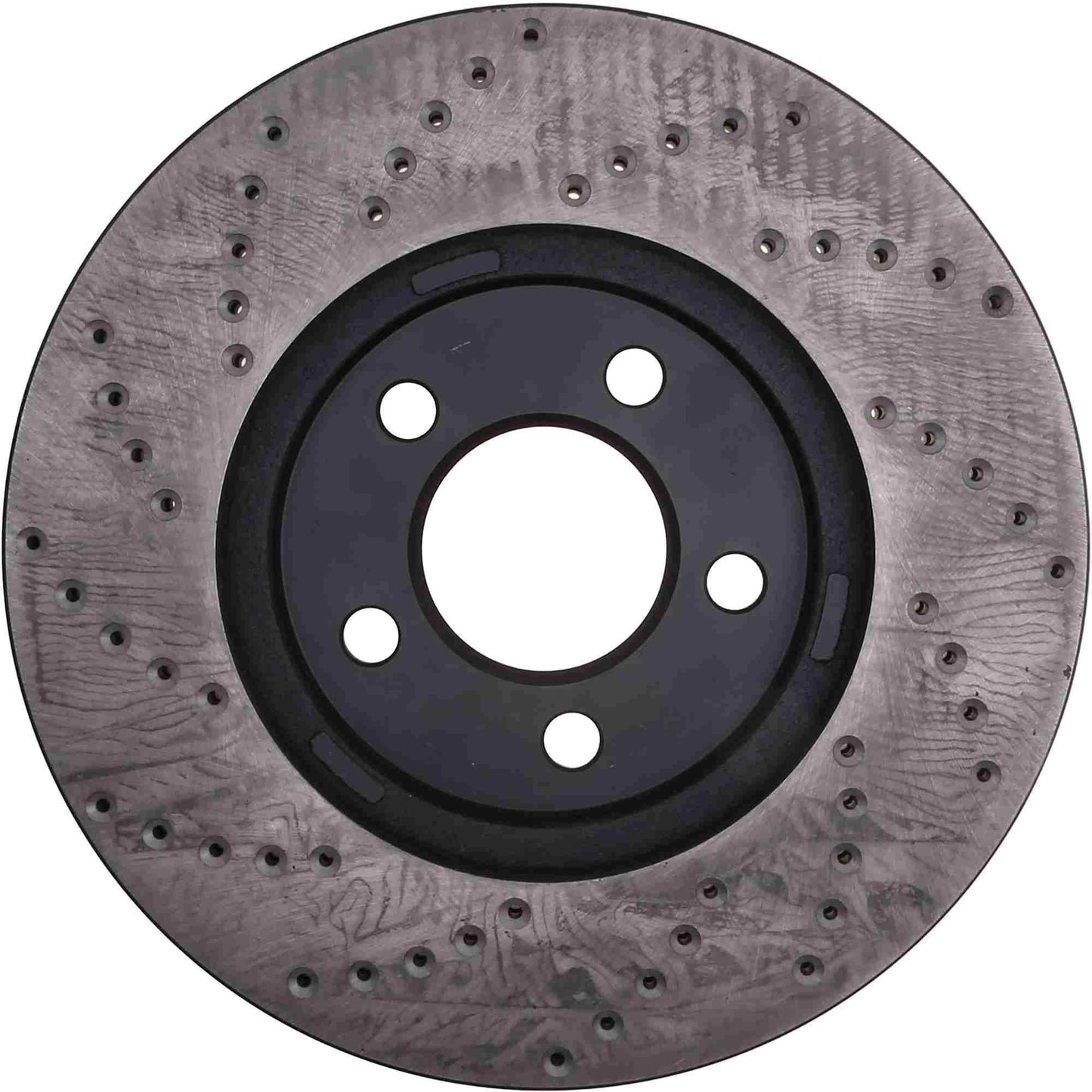 StopTech Sport Cross Drilled Brake Rotor; Front Left