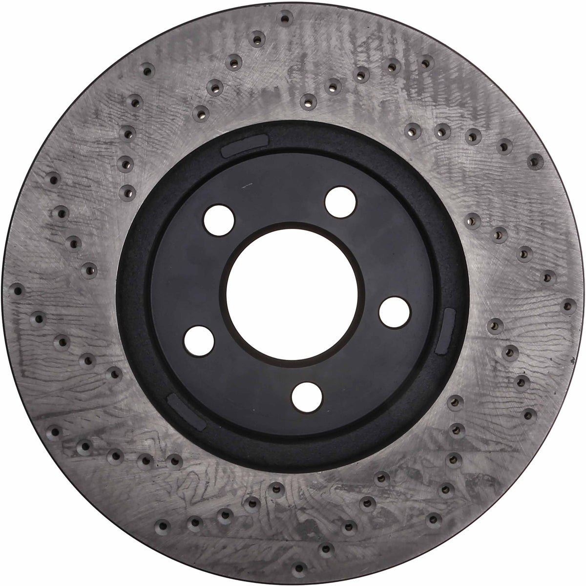 StopTech Sport Cross Drilled Brake Rotor; Front Left