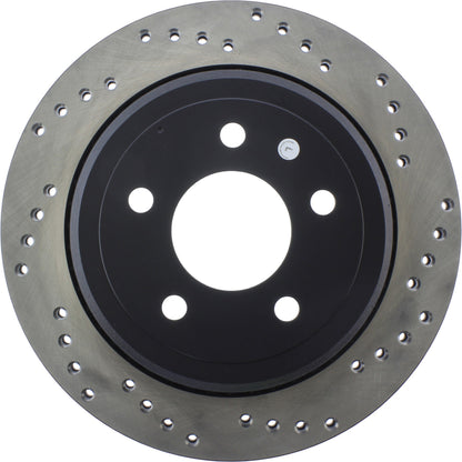 StopTech Sport Cryo Cross Drilled Brake Rotor; Rear Left
