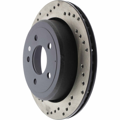 StopTech Sport Cryo Cross Drilled Brake Rotor; Rear Right