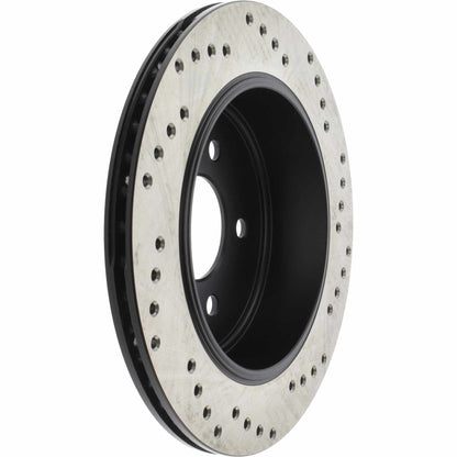 StopTech Sport Cryo Cross Drilled Brake Rotor; Rear Right