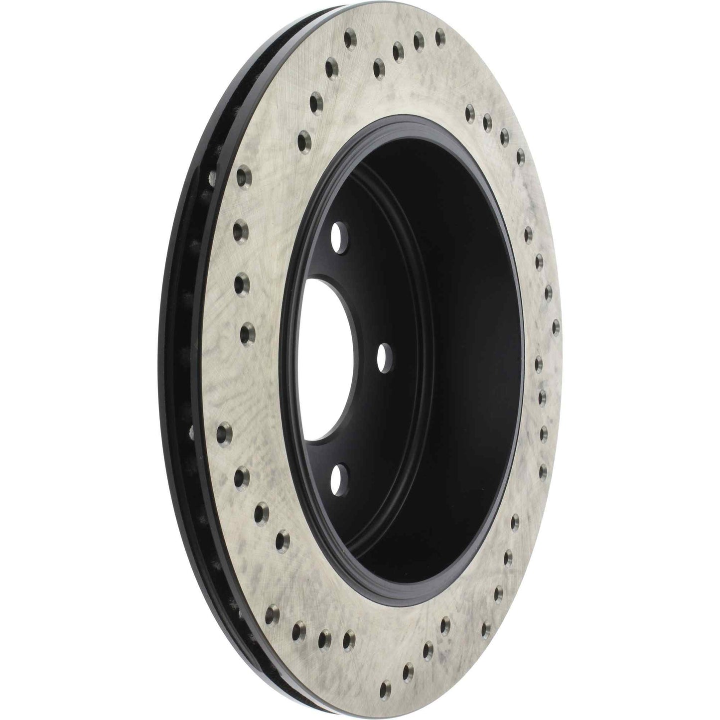 StopTech Sport Cross Drilled Brake Rotor; Rear Left