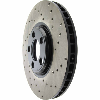 StopTech Sport Cryo Cross Drilled Brake Rotor; Front Left