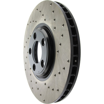 StopTech Sport Cryo Cross Drilled Brake Rotor; Front Left
