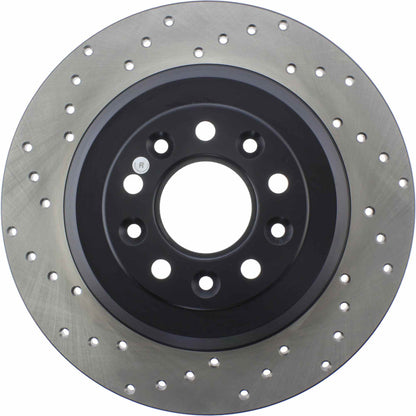 StopTech Sport Cryo Cross Drilled Brake Rotor; Rear Right